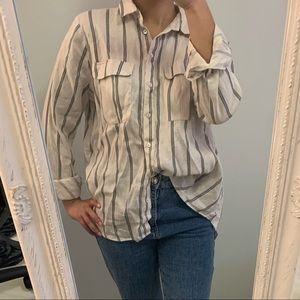 Oversized Cream Button Down